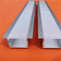 1m/pcs Free Shipping recessed Powder Coating Silver Aluminum Square Hollow Tube Catalogue Aluminium Profile