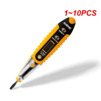 1~10PCS Digital Pencil Test Tester Electric Detector Pen LCD Display Screwdriver DC 12-250V for Electrician Tools