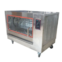 220V Single Phase Horizontal High Capacity Chickens Duck Electric Roaster Oven Burning Rotary Ovens