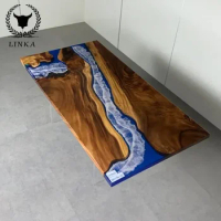 Customized South American walnut arge Coffee Board Silicon Mold Big Size Silicone Mold For Resin Epoxy River Table With Wooden