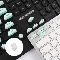 ซิลิโคนคีย์บอร์ด Raisers Keycap ความสูง Extender Keycap สติ๊กเกอร์สำหรับตกแต่งคอมพิวเตอร์