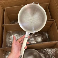 304不鏽鋼過濾油勺廚房用品瀝水網漏豆漿過濾勺麪粉篩果汁過濾勺