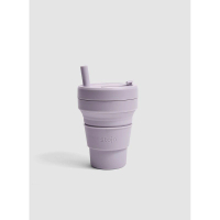 Stojo -環保高耐熱矽膠摺疊杯16oz-紫丁香 