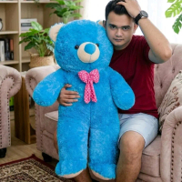 Boneka Tedy Bear Jumbo Ukuran 110cm berpareasi Warna dan Pita yang Menggemaskan