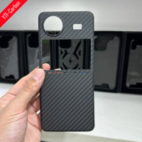 YTF-Carbon Color carbon fiber case For Vivo X Flip case carbon fiber Ultra-thin anti-drop phone hard Cover