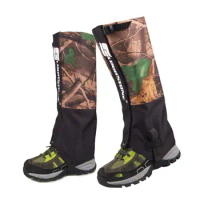 Camouflage Snake Gaiters Waterproof Snow Shoes Boot Gaiters Hiking Camping Climbing Hunting Leg Cover Protection Guard.