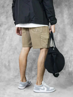 Cargo Carphinter - Short Pants Cargo Wash Denim Utility , Celana Pendek Pria Cargo Jeans Initial E