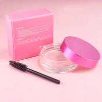 50pcs Custom Two Logo Eyebrow Soap Wax Dense Eyes Brow Transparent Makeup Styling Gel Cosmetics Tools for Women Kit