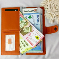 [PROMO] 02 Dompet Wanita Multifungsi Budgeting Free Stiker Warna Budgeting Dompet Organizer Disiplin