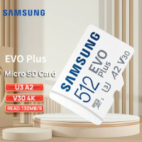 SAMSUNG EVO Plus Micro SD Card Memory Card 64GB 128GB 256GB 512GB TF Flash for Nintendo Switch Steam Deck ROG Ally Drone Camera