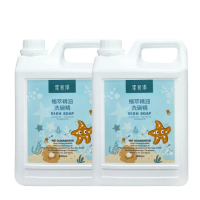 【潔易淨】8瓶箱購植萃精油洗碗精2000ml(補充瓶/不傷手敏感肌用/碗盤清潔/去油汙/泡沫細緻好沖洗)
