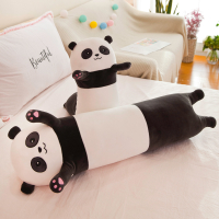 （HOT) ขายส่งหมอนยาวหมอนกอดนอนตุ๊กตาหมีแพนด้าหมีโคอาล่าตุ๊กตายัดนุ่นสาวขี้เกียจนอนตุ๊กตาตัวใหญ่บนเตียง
