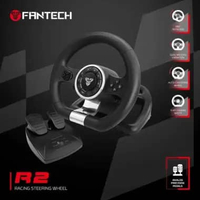 Fantech R2 R-2 Racing Steering Wheel Dual-Motor Vibration Simulator Assetto Corsa Forza Horizon WRC 