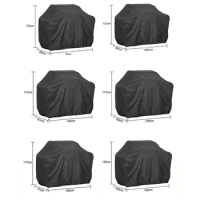 BBQ Cover Outdoor Dust Waterproof Weber Heavy Duty Grill Cover Dust Rain Protective Cover Gas Charcoal Electric Barbecue Cover
