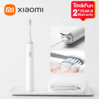 2024 XIAOMI MIJIA T300 Electric Toothbrush Smart Sonic Brush Ultrasonic Whitening Teeth Vibrator Wireless Oral Hygiene Cleaner
