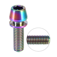 Titanium Alloy Bicycle Tapered Bolt Screw With Washer For Mountain Bike