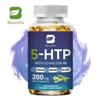 Beworths Kapsul 5-HTP 200mg Dengan Glisin, Taurin