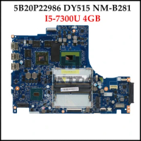 Original DY515 NM-B281 for Lenovo Y520-15IKBA Laptop motherboard FRU:5B20P22986 I5-7300U RX560 4GB 100% Fully Tested