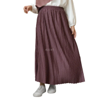 NEW! EZZET  Adiva Rok Dewasa Plisket Premium Korean Style Pleats Skirt Jumbo PREMIUM