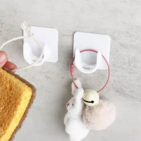 Self-adhesive Strong Adhesive Fixing Ring Hook Curtain Rod Holder Curtain Rod Bracket Clothes Rail Bracket Curtain Fixed Clip