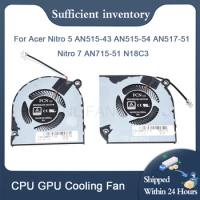 Notebook PC Fans Radiator Cooler GPU CPU Cooling Fan For Acer Nitro 5 AN515-43 AN515-54 AN517-51 Nitro7 AN715-51 N18C3 New