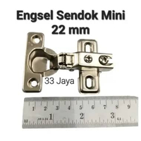 [Per Pasang] Engsel sendok MINI biasa PENDEK uk 22 mm LURUS