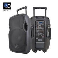 RQSONIC CSLT15AUH 120W 15 Inch Active Speaker Bluetooth Speaker Wireless Portable Battery Powered Professional Audio