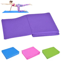173x61cm PVC Foldable Yoga Mat Non Slip Exercise Mat for Home Gym Sit-ups Fitness Portable Travel Outdoor Pilates Mat 4mm Thick