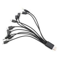 500pcs 10 in 1 Multi USB Charger Cable Charging For Mobile Phone Cord for Samsung LG Sony Phones Tablets