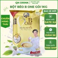 Bột kem béo b one gói 1kg pha trà sữa, bột béo b one nguyên liệu pha chế làm bánh, bột sữa QN DRINK