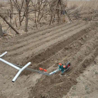 Agricultural Hand-drawn Plow Artificial Small-scale Ridge-lifting Farmland Fishing Shallower Tiller Plow