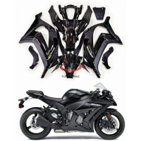 Fit ZX10 R ZX 10R 2011 2012 2013 2014 2015 Motorcycle For Kawasaki ZX10R Full Fairing Kit All Shiny Black Bodywork Cowling