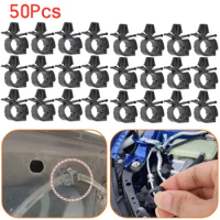 50x Car Wiring Harness Fastener Route Fixed Retainer Clip Corrugated Pipe Tie Wrap Cable Clamp Oil Pipe Beam Line Hose Bracket