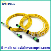 2PCS SM,12cores,MTP For US,MTP Male/Femal to MTP Male/Femal APC,3.0mm LSZH Cable,B Polarity,IL 0.35dB Fiber Optic Patch Cord