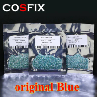 [Super White] Top Belgium Cut 1ct Small Size Stones Loose Blue Moissanite 0.7mm-3mm D Color Lab Grown Moissanite Diamonds Beads