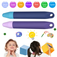 Kid-Friendly Stylus Pens with Tethers Tablet Stylus Pen Anti-Rolling Digital Pencil for iPad Air Mini Pro for Amazon Fire Kids