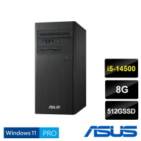 【ASUS 華碩】i5 14代商用電腦(i5-14500/8G/512G SSD/W11PRO/H-S500TER-514500002X)