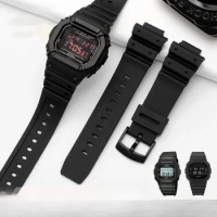 For Casio G-SHOCK Anti-Allergy Watch Strap Dw5600 M5610 GLS-5600 GLX-5600 Convex Interface Rubber 16mm Silicone Watchband