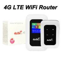150Mbps 4G LTE WiFi Router with SIM Card Slot Wireless Router Repeater Wifi Modem Portable Mobile WiFi Router Outdoor Hotspot