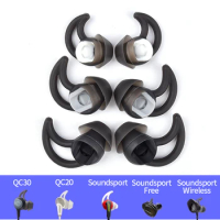 3 Pairs S/M/L Replacement Silicone Tips Earbuds For BOSE Sound Sport Wireless QC20 QC30 Noise Isolation Nonslip In Ear Earphones