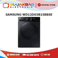 SAMSUNG WD12DG5B15BBSE Mesin Cuci 12+7 kg Front-load Combo AI Ecobubble