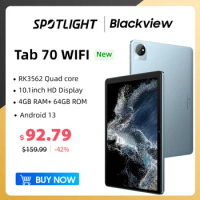 Blackview Tab 70 WIFI Tablet Android 13 10.1-inch HD Display 4GB 64GB 6580mAh Battery 2.4G/5G wifi tablets PC