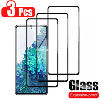 3Pcs Full Screen Protector For Samsung Galaxy S20 FE A31 A41 A30s M51 M31s Tempered Glass on Samsung S20 FE 5G Protective Glass