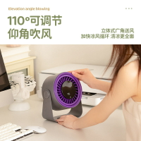 跨境新款空氣循環扇廚房廁所掛壁無線便攜式辦公桌面usb風扇小型【宜家良品百貨】