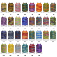 1Pcs 0.38/0.5mm Polyester Thread 3/6shares Macrame Cord Bracelet Braided String DIY Gradient Color Round Wax Thread