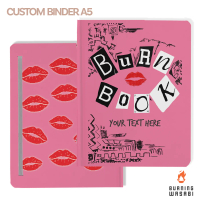 Binder Burn Book Mean Girls Aesthetic A5 20 ring 6 ring Custom Nama