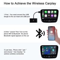 Wireless CarPlay Adapter For Android/Apple Wired toWireless Carplay Dongle Plug And Play USB Connection Auto Car Adapter WithUSB