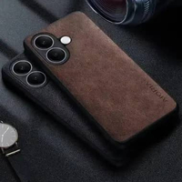 CASE FOR VIVO V60 LITE CASE LEATHER CASE AIORIA LEATHER SARUNG COVER HP V60 LITE COFFE