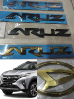 ARUZ Gold Chrome Black Carbon All Emblem Logo Accessories
