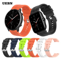 20mm 22mm Silicone Sport For Huami Amazfit GTS 2 GTR Strap For 42mm 47mm Bip S Stratos 3 Bracelet Watch bands
